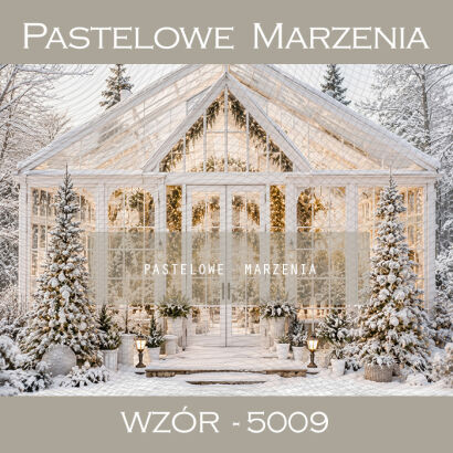 Christmas Photography Backdrop with Greenhouse t_5009