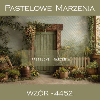 Tło fotograficzne wiosenne z drzwiami t_4452