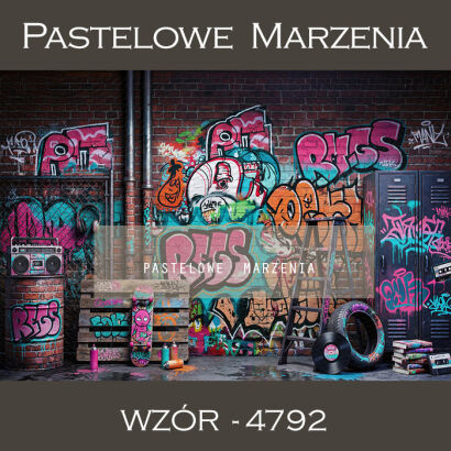 Tło fotograficzne szkolne z graffitti t_4792