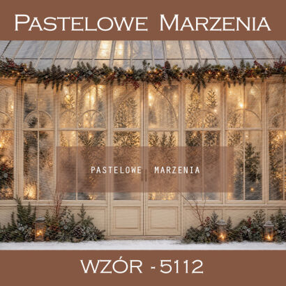Christmas Photography Background with Greenhouse t_5112