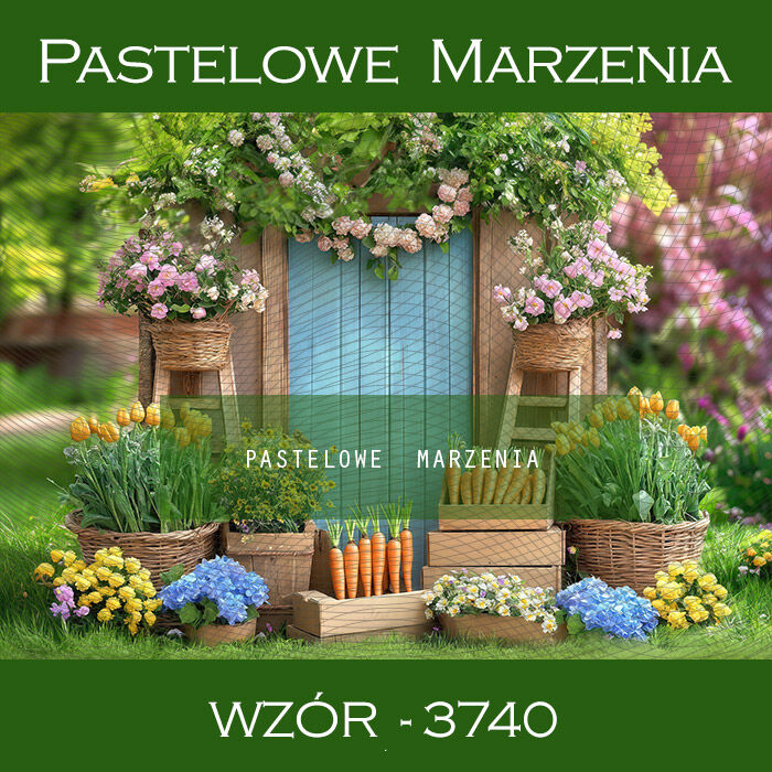 Tło fotograficzne wiosenne z drzwiami t_3740