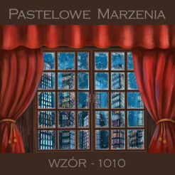 Photographic backdrop for Christmas with large window t_1010