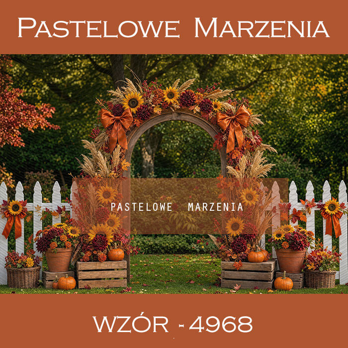 Autumn photographic background with sunflowers t_4968