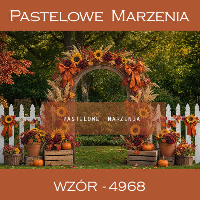 Autumn photographic background with sunflowers t_4968