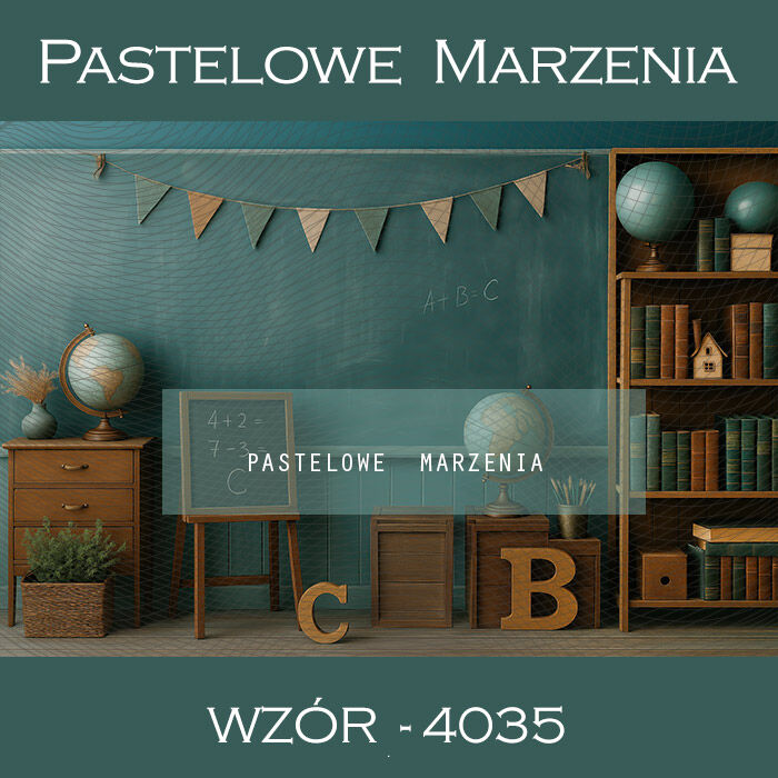 Photographic school backdrop with blackboard t_4035