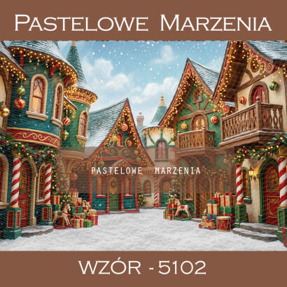 Christmas photographic background with an alley t_5102