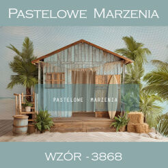 Photographic summer backdrop with cottage t_3868