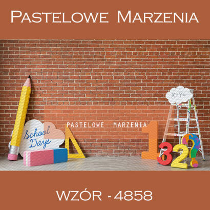 Tło fotograficzne szkolne ze ścianami t_4858