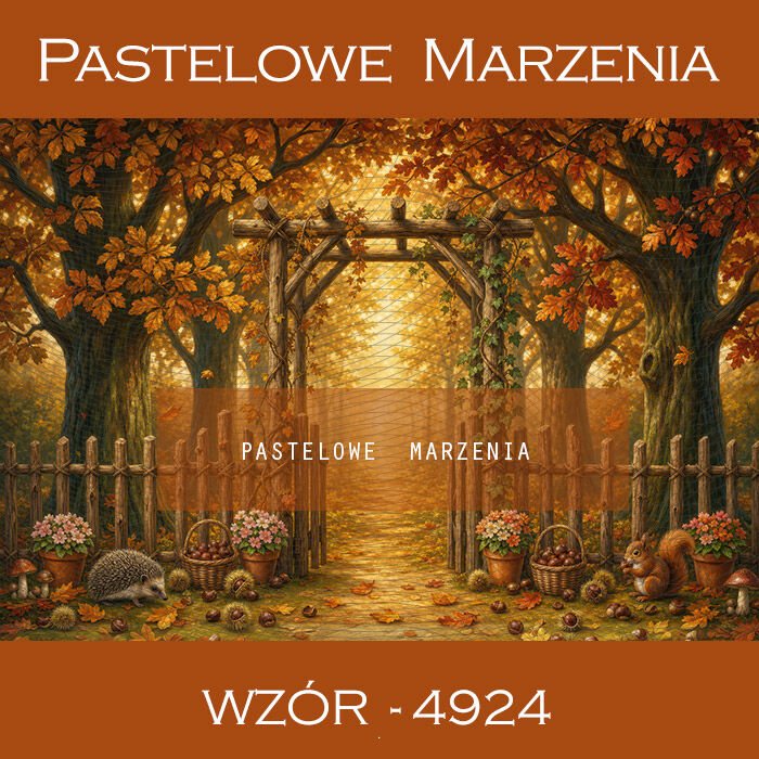 Autumn photographic background with fence t_4924