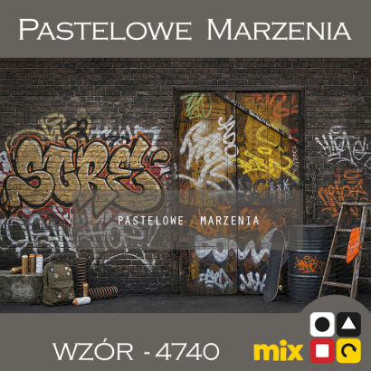 Tło fotograficzne szkolne z graffiti t_4740