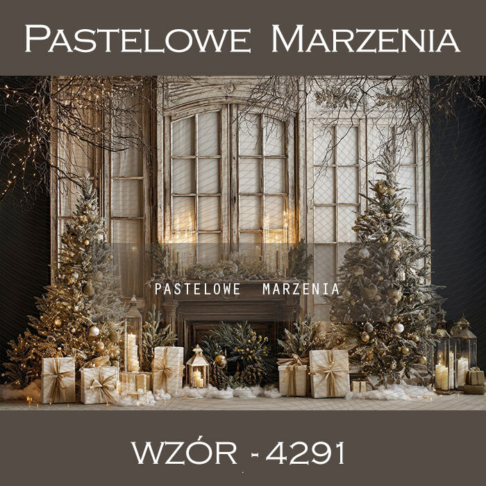Christmas Photography Background with Fireplace t_4291