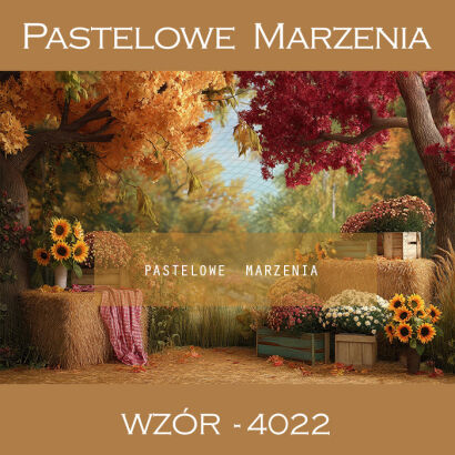 Photographic autumn backdrop with sunflowers t_4022