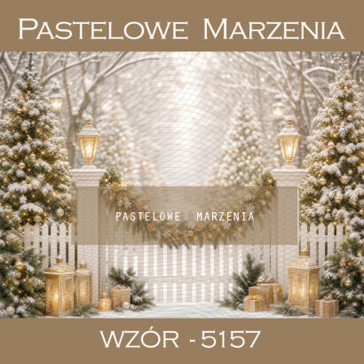 Tło fotograficzne na Boże Narodzenie z bramą t_5157