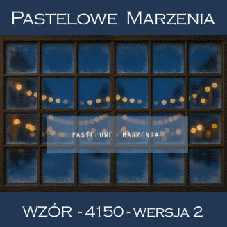 Tło fotograficzne na Boże Narodzenie z oknem t_4150 - 2