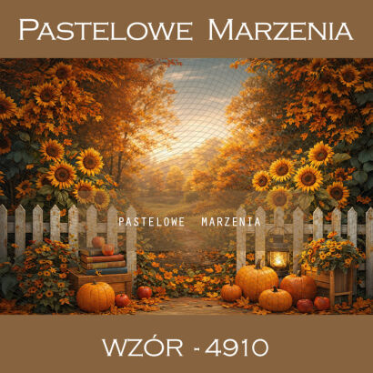 Autumn photographic background with pumpkins t_4910