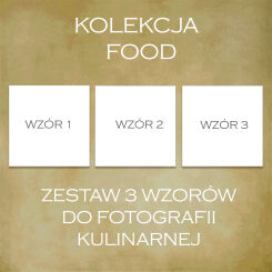 Photographic background Food - set of 3