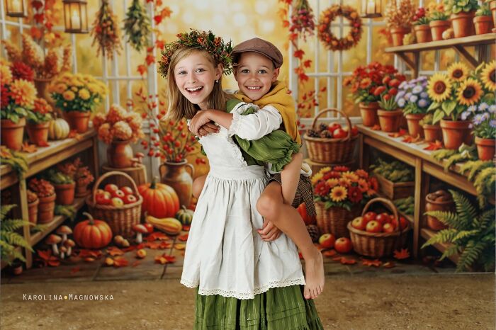 Test tła fotograficznego 4911 – jesienna sesja dziecięca