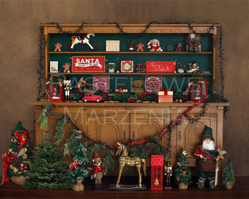 Fabric photographic backdrop from the Christmas category, Frame 250x200 cm