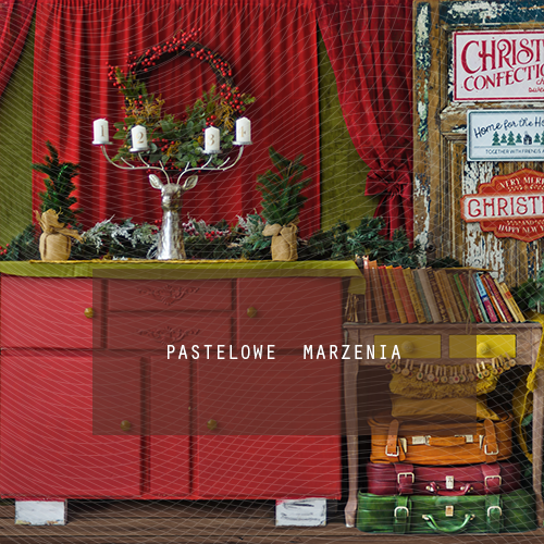 Fabric photographic backdrop from the Christmas category, Frame 250x250 cm