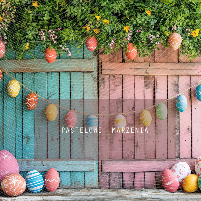 Fabric photographic backdrop from the Easter category, framing 250x250 cm