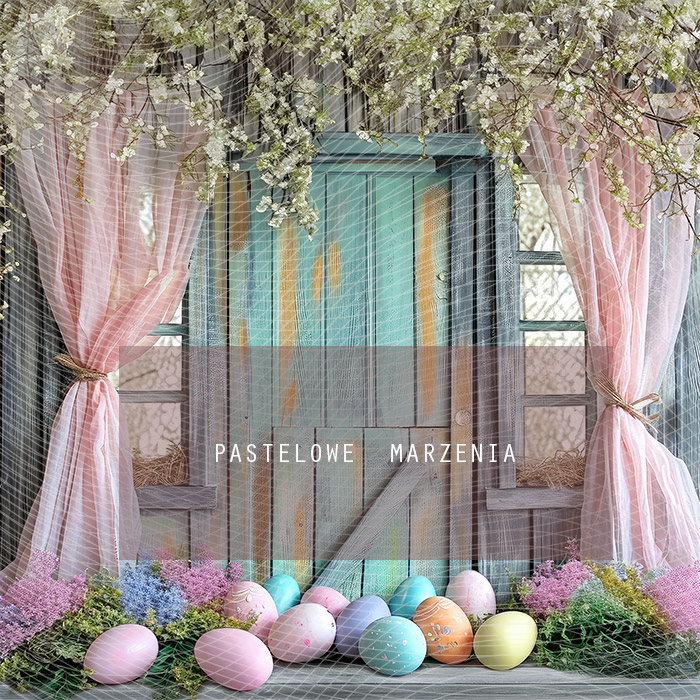 Fabric photographic backdrop from the Easter category, framing 250x250 cm