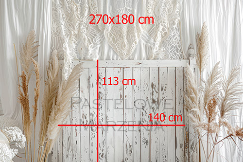 Fabric photographic backdrop from the Headrests category, framing 270x180 cm