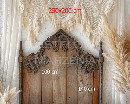 Fabric photographic backdrop from the Headrests category, framing 250x200 cm