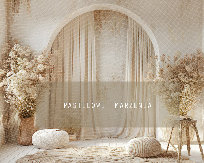 Fabric photographic backdrop from the Boho category, Frame 250x200 cm