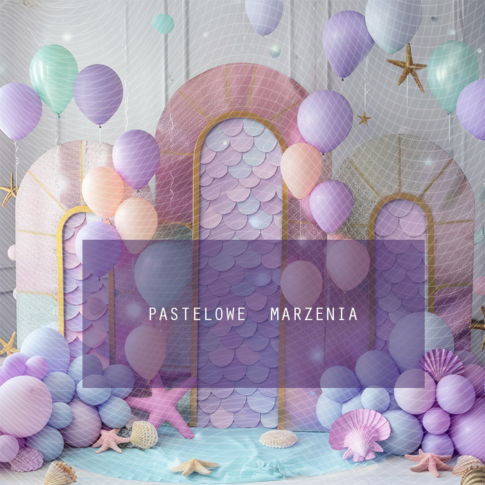 Fabric photographic backdrop from the Birthdays category, Frame 250x250 cm