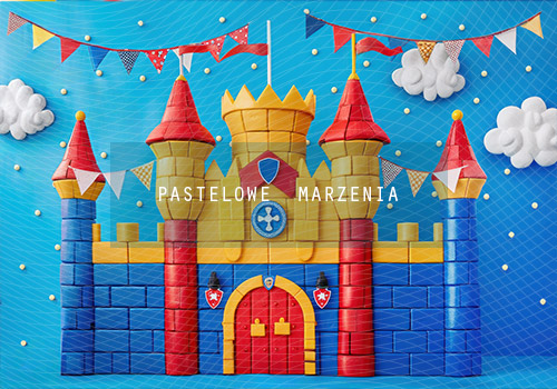 Fabric photographic backdrop for kindergarden, tale Frame 200x140 cm