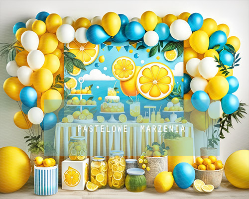 Fabric photographic backdrop from the Birthdays category, Frame 250x200 cm