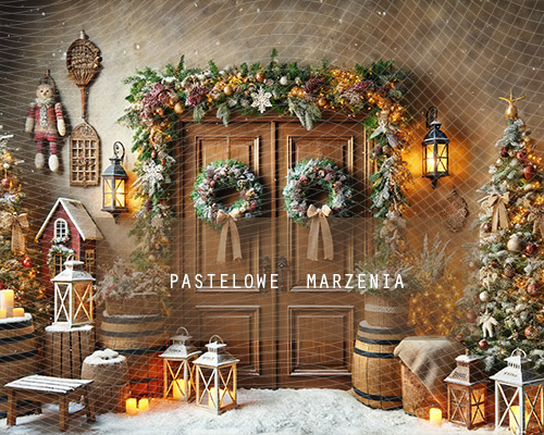 Fabric photographic backdrop from the Christmas category, Frame 250x200 cm