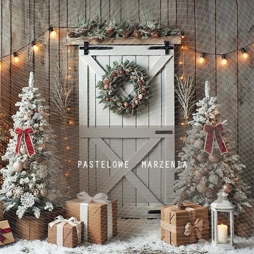 Fabric photographic backdrop from the Christmas category, Frame 250x250 cm