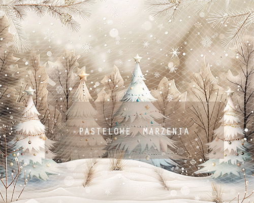 Fabric photographic backdrop from the Christmas category, Frame 250x200 cm