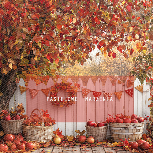 Fabric photographic backdrop from the Autumn category, Frame 250x250 cm