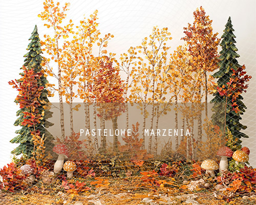 Fabric photographic backdrop from the Autumn category, Frame 250x200 cm