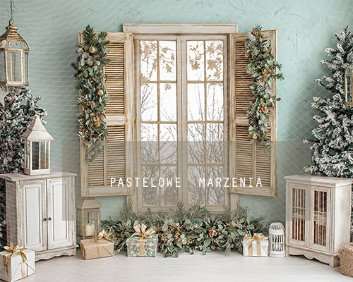 Fabric photographic backdrop from the Christmas category, Frame 250x200 cm