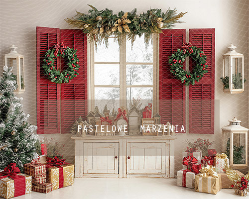 Fabric photographic backdrop from the Christmas category, Frame 250x200 cm