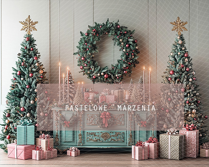 Fabric photographic backdrop from the Christmas category, Frame 250x200 cm