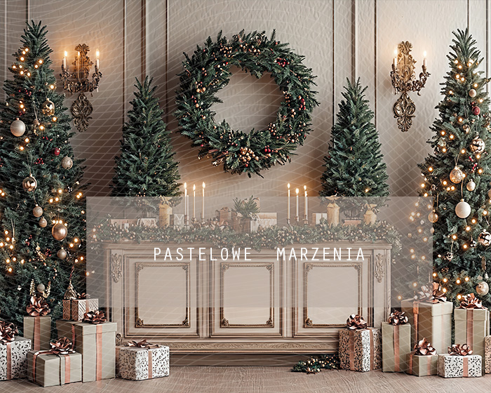 Fabric photographic backdrop from the Christmas category, Frame 250x200 cm