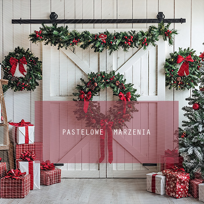 Fabric photographic backdrop from the Christmas category, Frame 250x250 cm