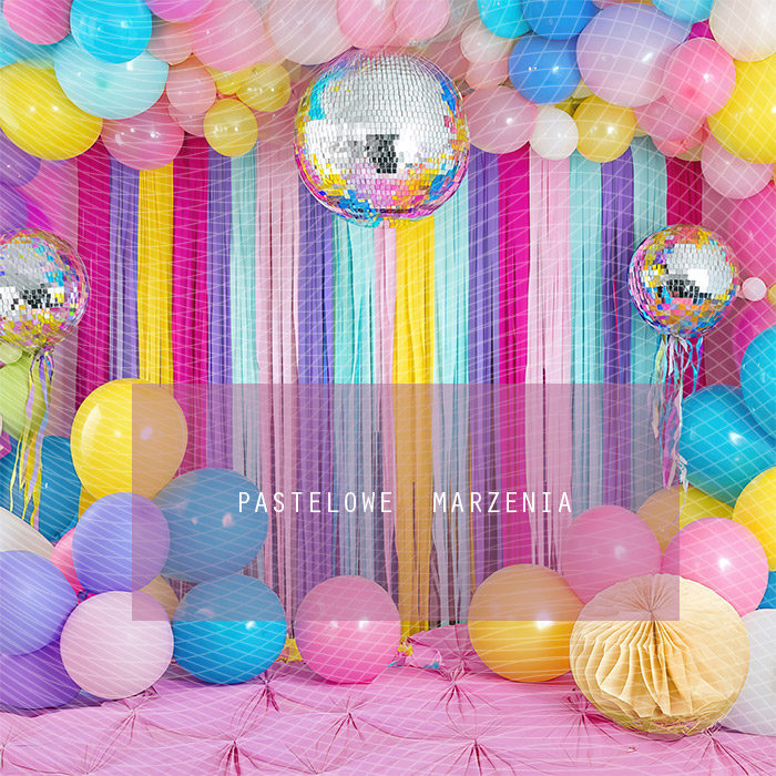 Fabric photographic backdrop from the Carnival category, Frame 250x250 cm