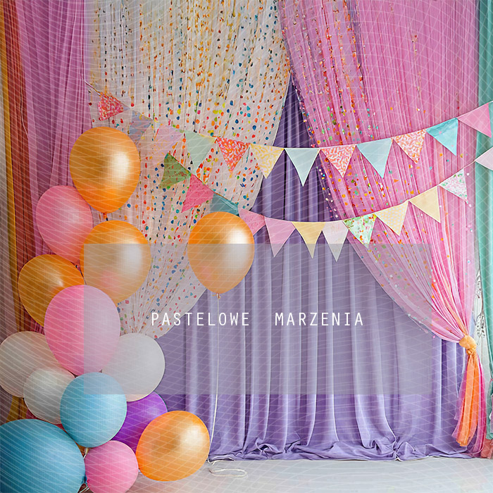 Fabric photographic backdrop from the Carnival category, Frame 250x250 cm