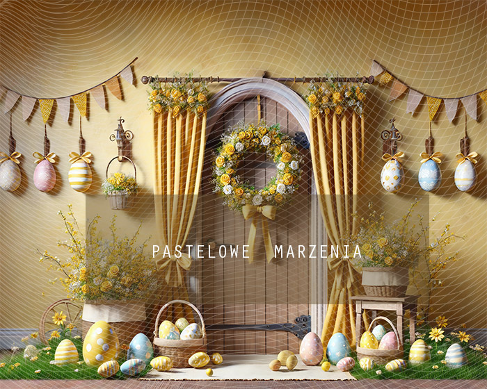 Fabric photographic backdrop from the Easter category, Frame 250x200 cm