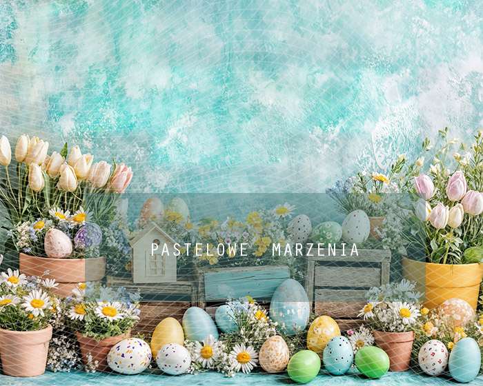 Fabric photographic backdrop from the Easter category, Frame 250x200 cm