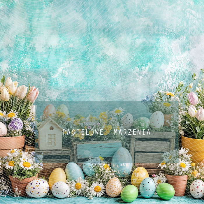 Fabric photographic backdrop from the Easter category, Frame 250x250 cm