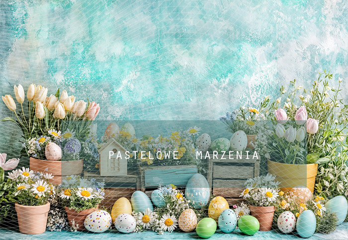 Fabric photographic backdrop from the Easter category, Frame 290x200 cm