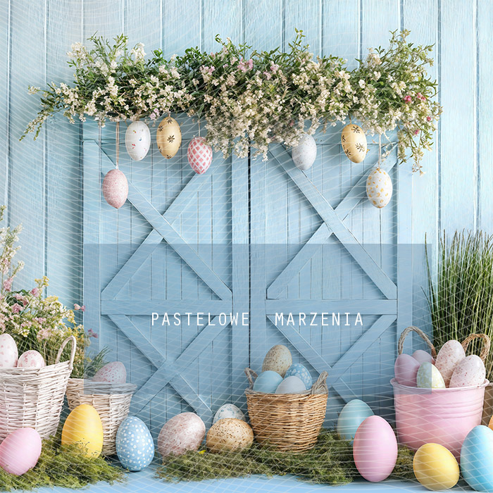 Fabric photographic backdrop from the Easter category, Frame 250x250 cm