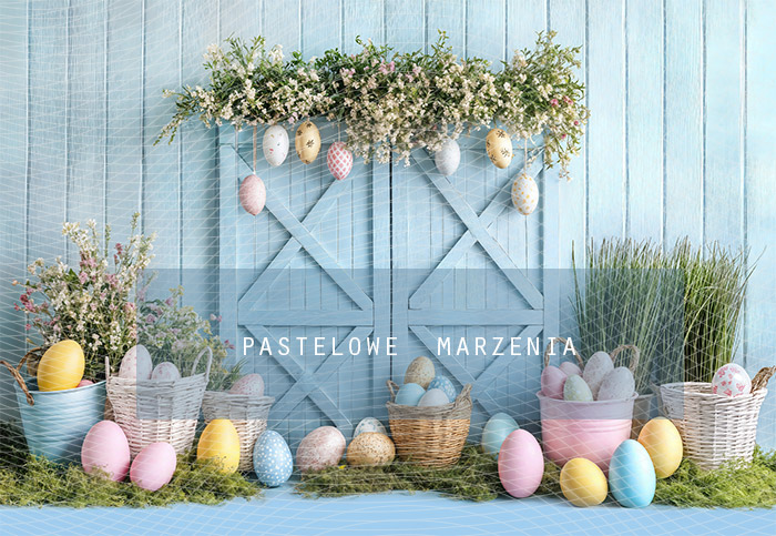 Fabric photographic backdrop from the Easter category, Frame 290x200 cm