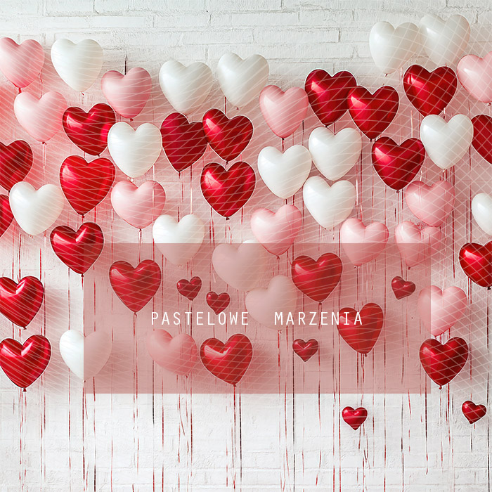 Fabric photographic backdrop from the Valentine's Day category, Frame 250x250 cm